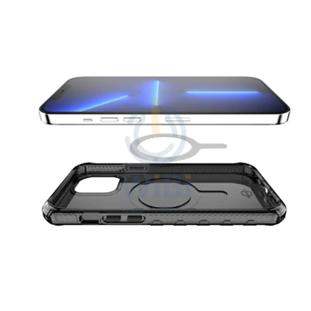 Itskins Supreme Magclear Cover - Apple iPhone 13 Pro / Graphite And Graphite Print Accessories > Mobiles & Tablets