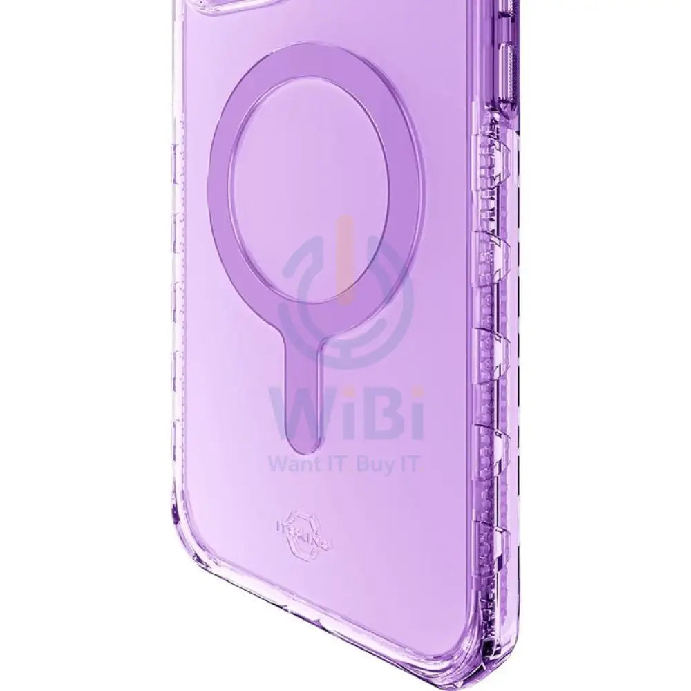 Itskins Supreme Magclear Cover - Apple iPhone 13 Pro / Light Purple And Light Purple Print Accessories > Mobiles &