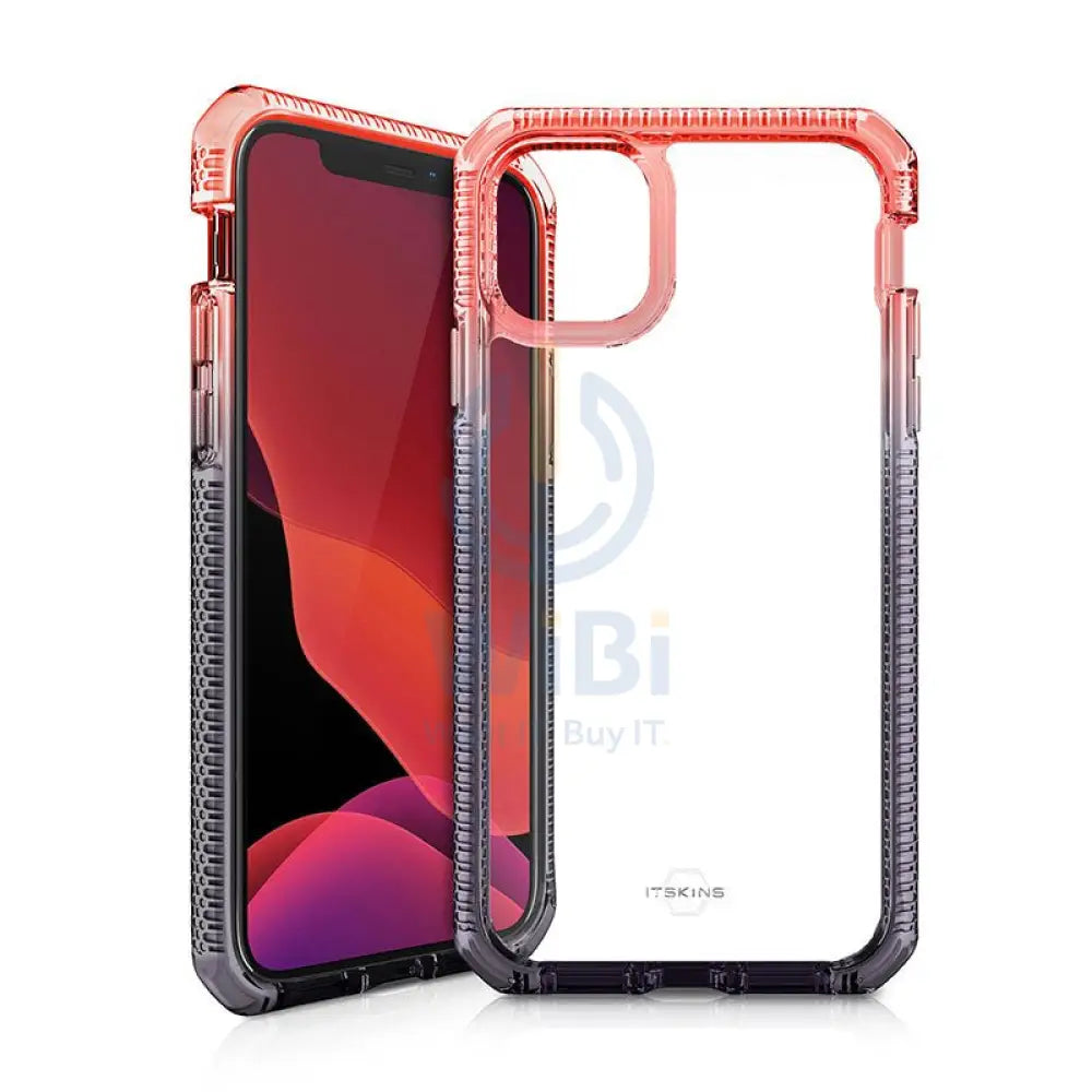 Itskins Supreme Prism Case - Apple iPhone 12 Pro Max / Coral And Black Accessories > Mobiles & Tablets