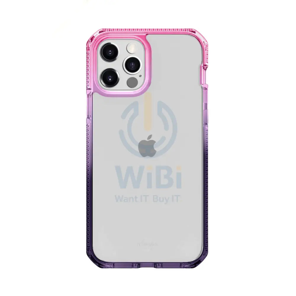 Itskins Supreme Prism Case - Apple iPhone 12 Pro Max / Light Pink And Grey Accessories > Mobiles & Tablets