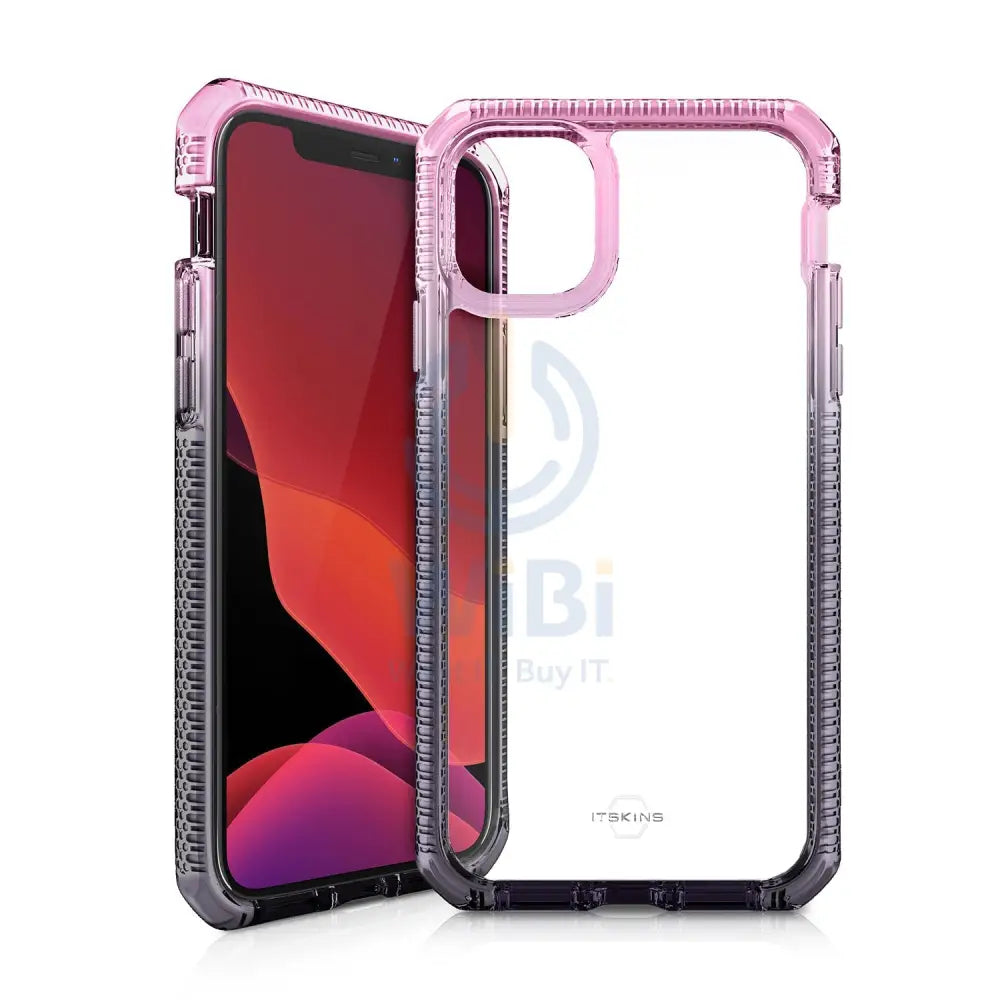 Itskins Supreme Prism Case - Apple iPhone 12 Pro Max / Light Pink And Grey Accessories > Mobiles & Tablets