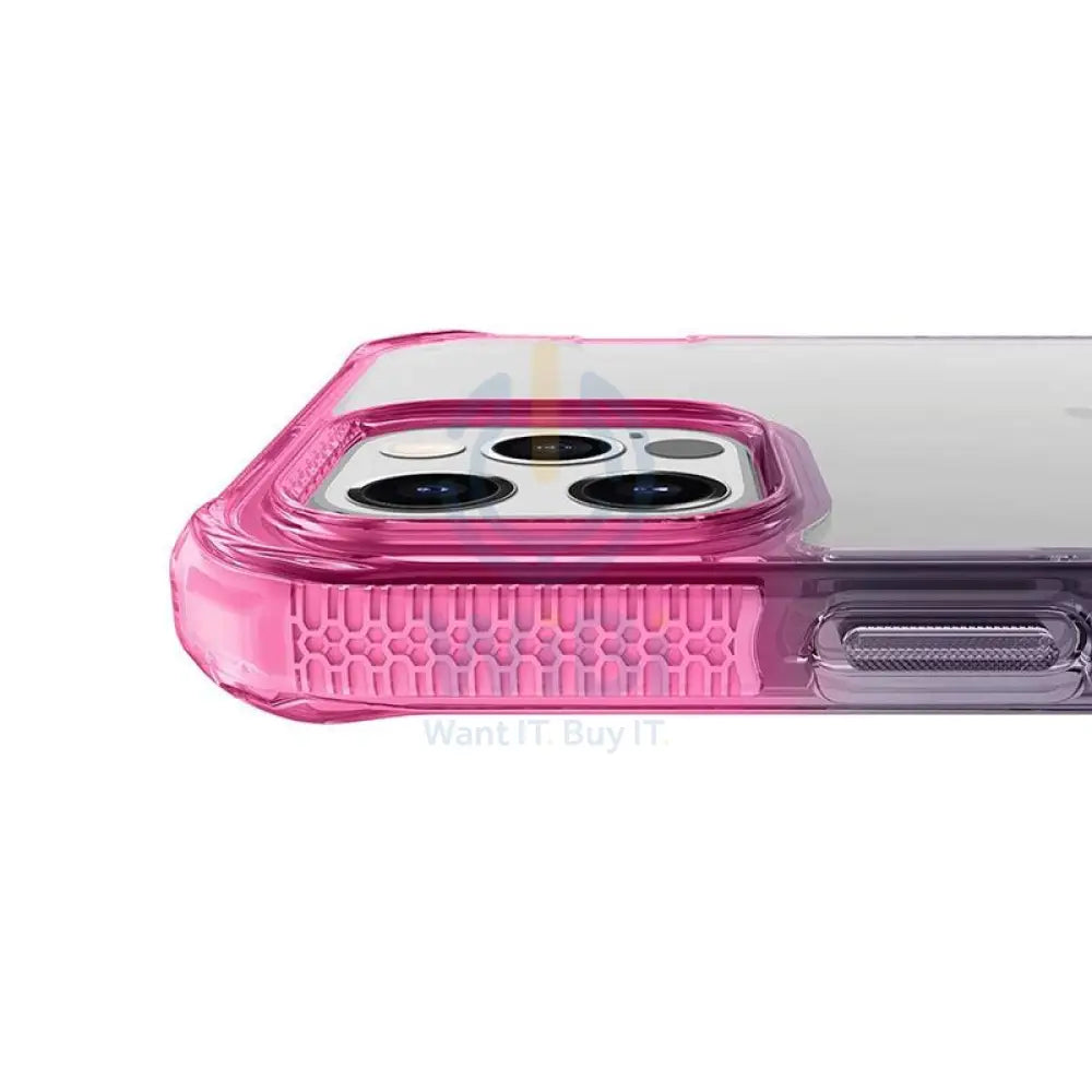 Itskins Supreme Prism Case - Apple iPhone 12 Pro Max / Light Pink And Grey Accessories > Mobiles & Tablets