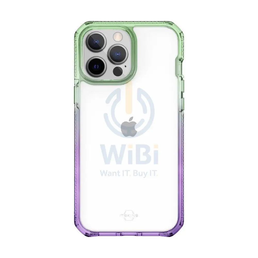 Itskins Supreme Prism Case - Apple iPhone 13 Pro / Light Green And Light Purple Accessories > Mobiles & Tablets