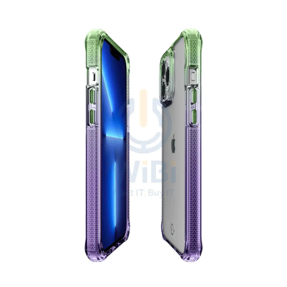 Itskins Supreme Prism Case - Apple iPhone 13 Pro / Light Green And Light Purple Accessories > Mobiles & Tablets