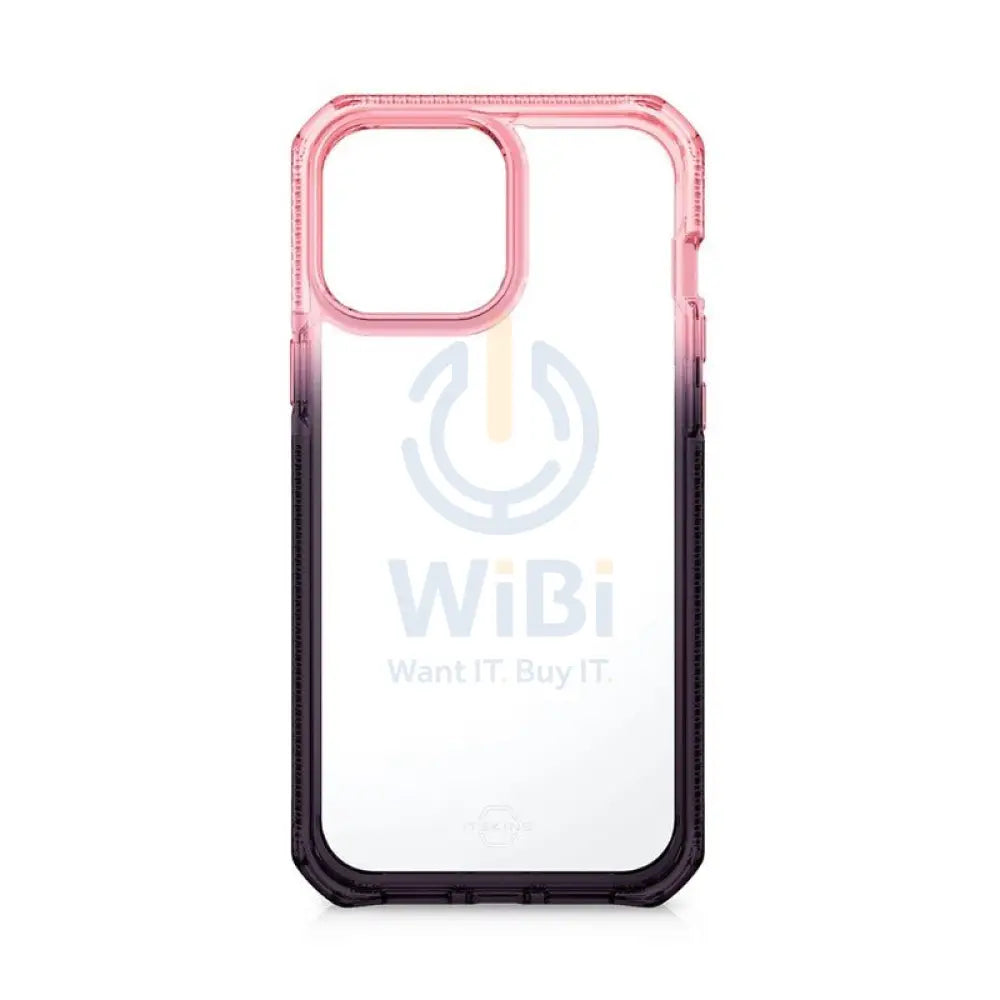 Itskins Supreme Prism Case - Apple iPhone 13 Pro Max / Light Pink And Grey Accessories > Mobiles & Tablets