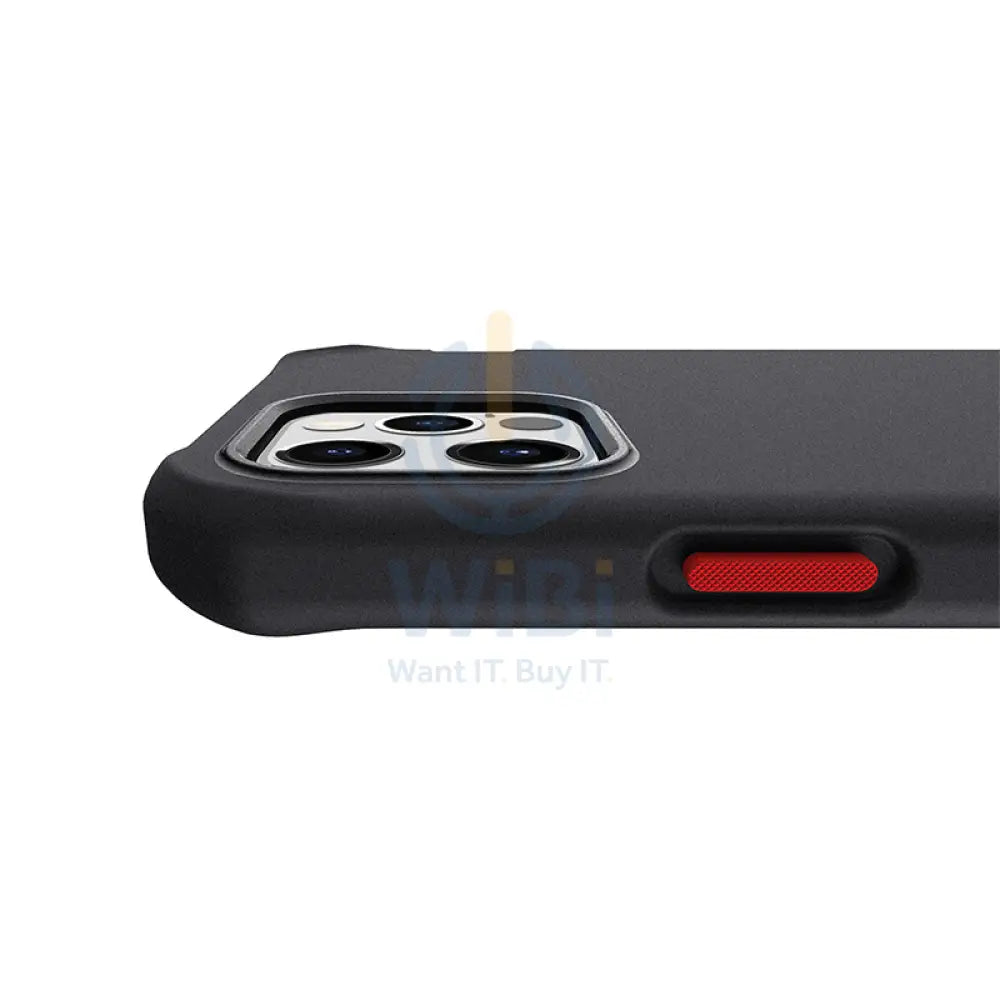 Itskins Supreme Solid Case For iPhone 12 Pro Max - Black And Red Accessories > Mobiles & Tablets