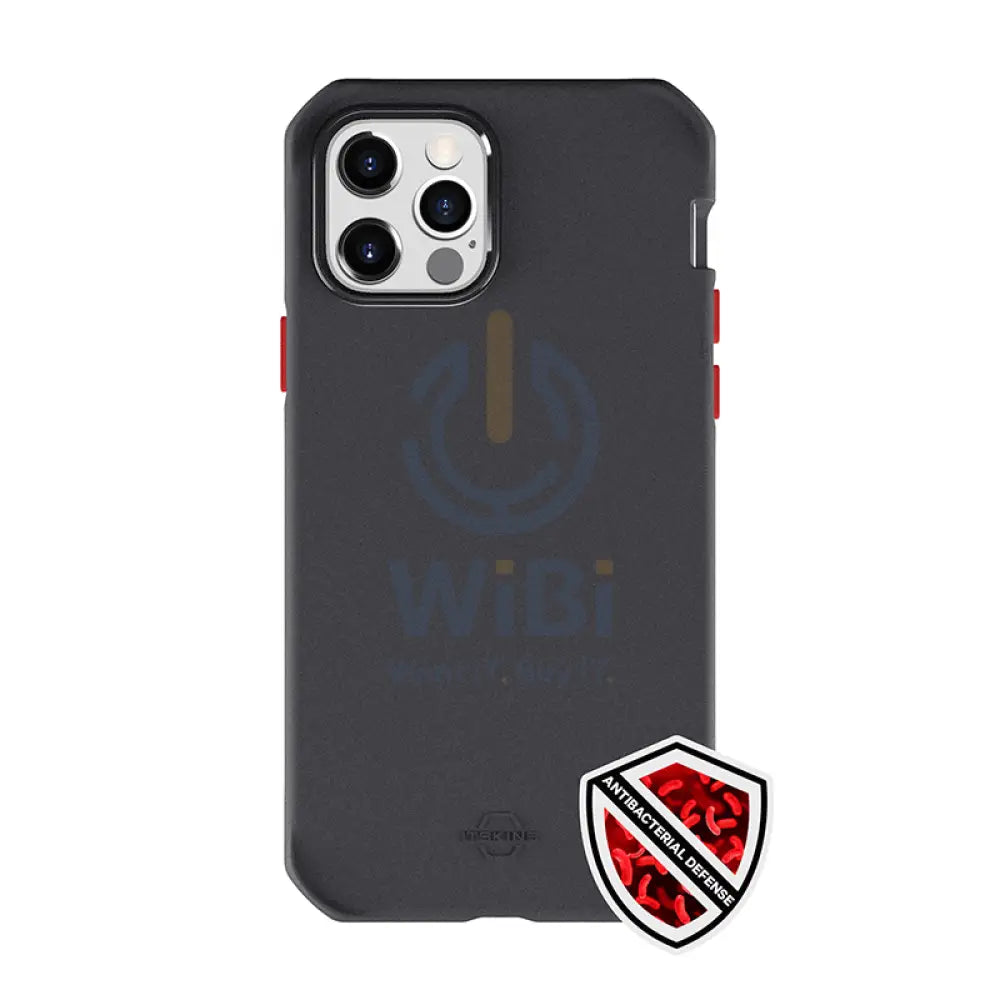 Itskins Supreme Solid Case For iPhone 12 Pro Max - Black And Red Accessories > Mobiles & Tablets