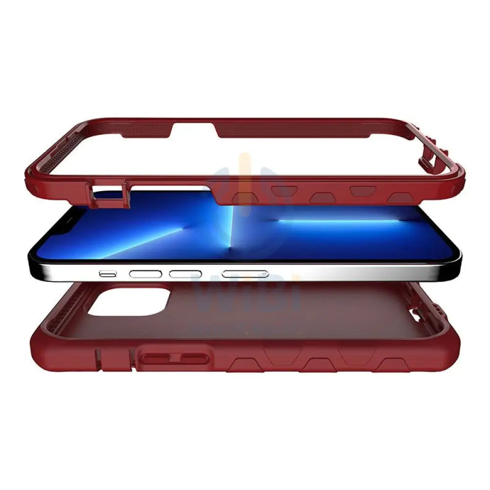 Itskins Supreme Solid For iPhone 13 Pro - Burgandy Red Accessories > Mobiles & Tablets