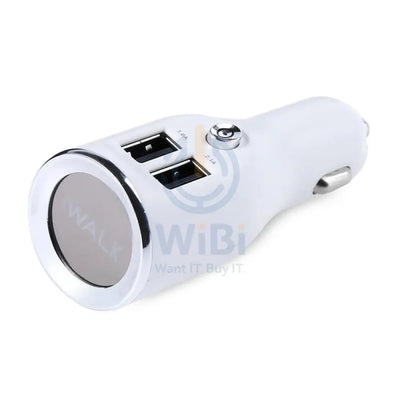 Iwalk Dual Usb Car Charger - White Accessories > Mobiles & Tablets > Mobiles > Car Chargers