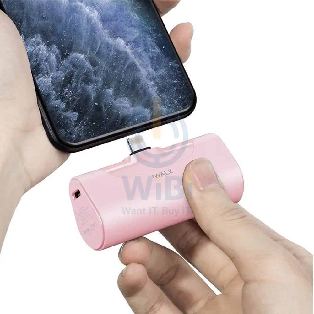 iWALK Link Me Plus Pocket Battery 4500mAh For iPhone - Pink Accessories > Power Adapters
