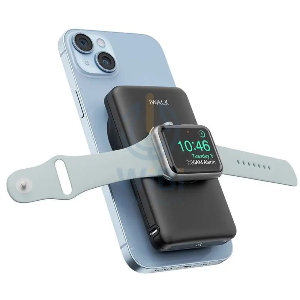 iWALK Mag-X Magnetic Wireless Power Bank With Apple Watch Charging Port - Wireless / 10000mAh / Black Accessories >