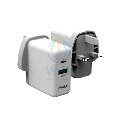 iWALK Power Adapter Power Delivery & QC 3.0 - White Accessories > Power Adapters