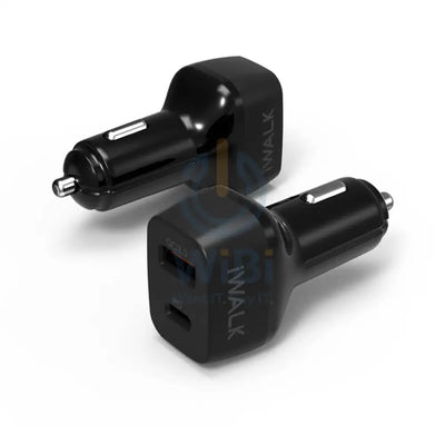 iWALK Power Delivery Car Charger - USB-C / USB-A / Black