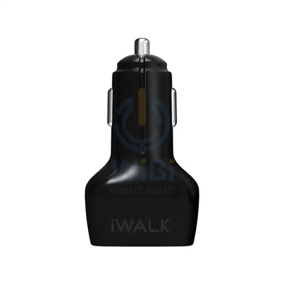 iWALK Power Delivery Car Charger - USB-C / USB-A / Black