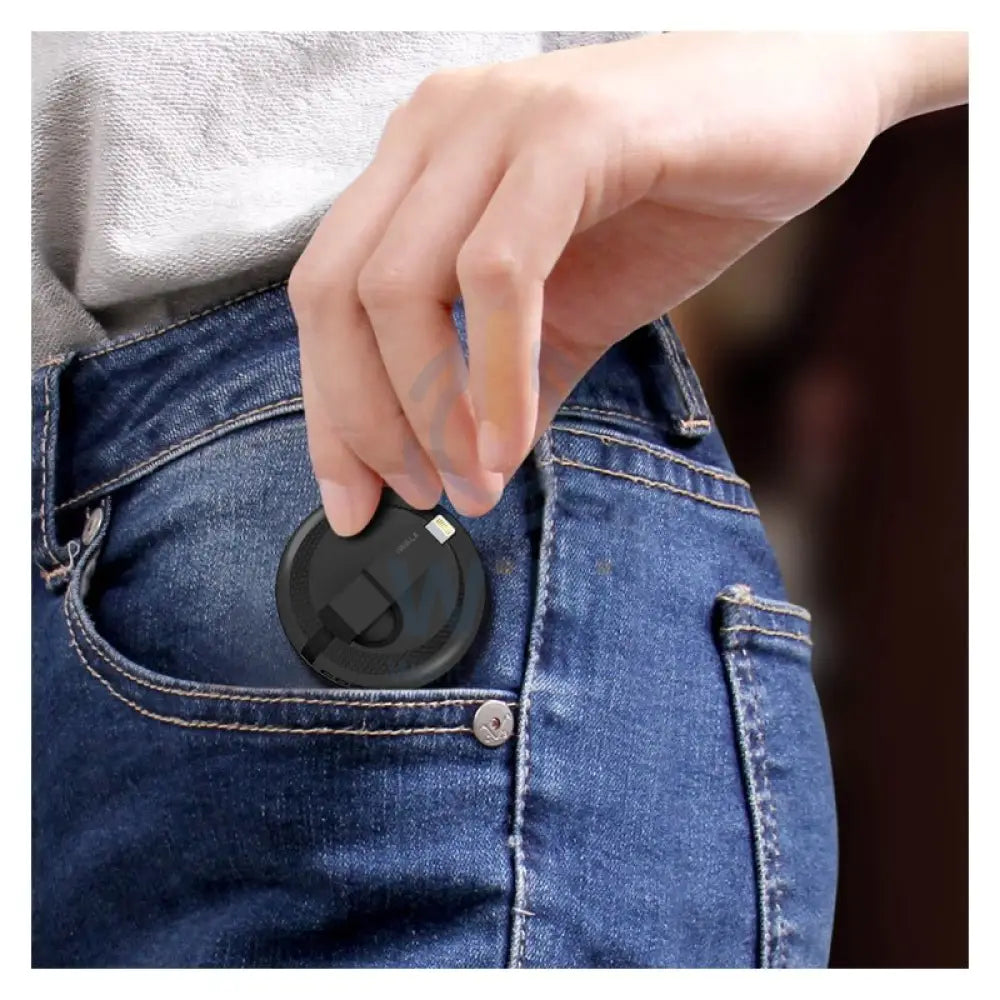 iWALK Retractable 2 IN 1 Charging Cable - Mirco-USB / Lightning / 1 Meter / Black