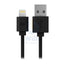 iWALK Trione Tangle Free Charging Cable - Lightning / 2 Meters / Black