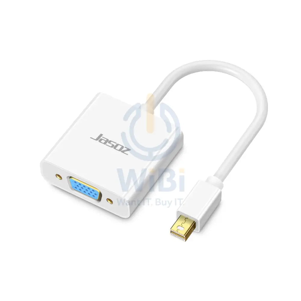 Jasoz G106 Mini Display Port to VGA Converter - White Accessories > Cables & Converters > Cables
