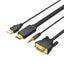 Jasoz G117 HDMI to VGA Cable with Audio/Power Supply Cable - 2 Meter / Black Accessories > Cables & Converters > HDMI