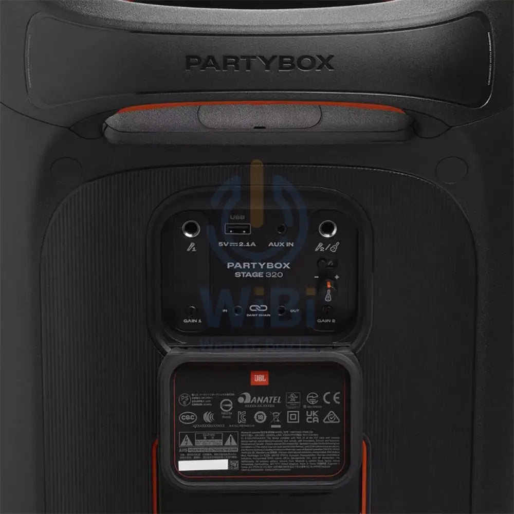 مكبر الصوت JBL Partybox Stage 320 المحمولة بلوتوث - مكبر صوت JBL Partybox Stage 320 المحمولة  بلوتوث / يو اس بي / AUX - أسود اكسسوارات > الصوت > سماعات