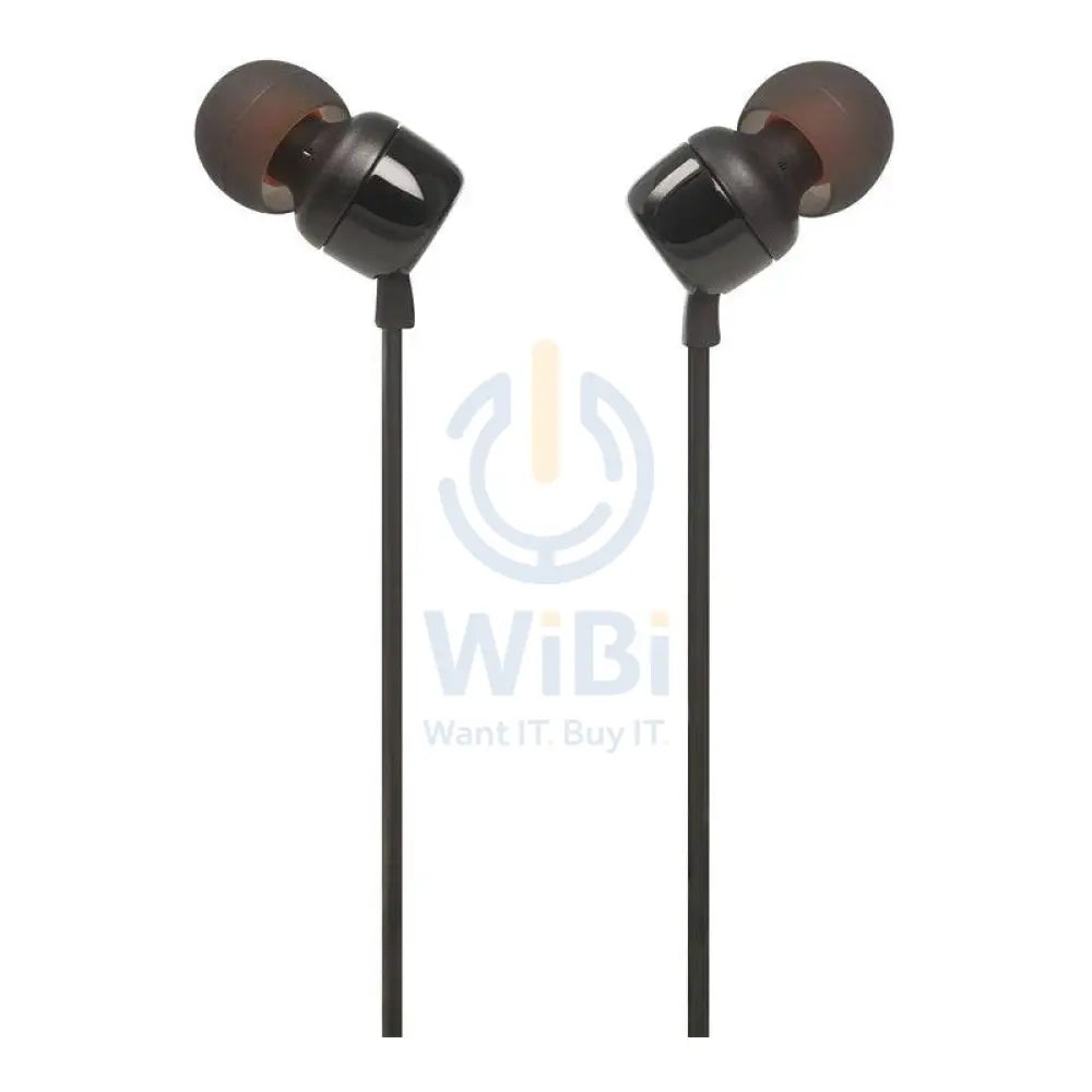 سماعات الأذن JBL Tune 110 - 3.5 مم / داخل الاذن / بسلك / أسود اكسسوارات  الصوت > سماعات الرأس