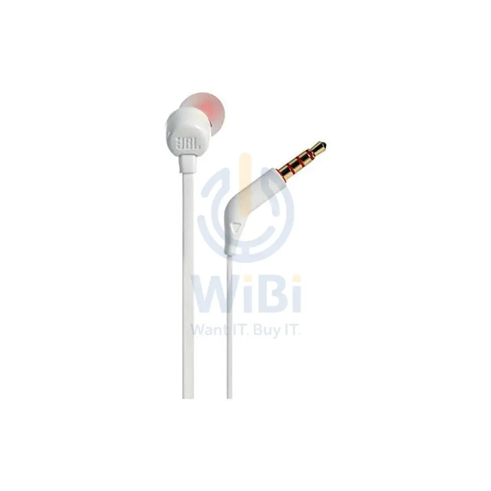 سماعات الأذن JBL Tune 110 - 3.5 مم / داخل الاذن / بسلك / أبيض اكسسوارات  الصوت > سماعات الرأس