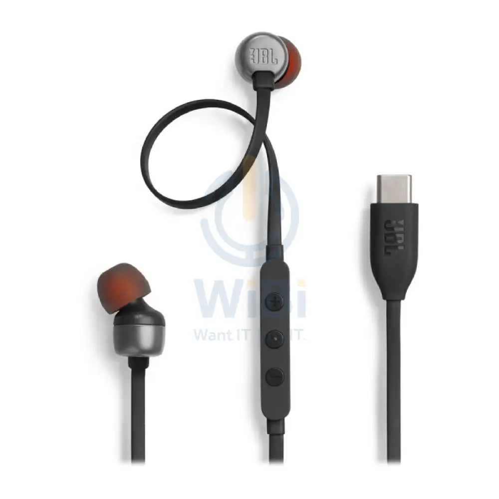 JBL Tune 310C يو اس بي سماعات الرأس  داخل الاذن / بسلك / أسود اكسسوارات  الصوت > سماعات الرأس سماعات الرأس
