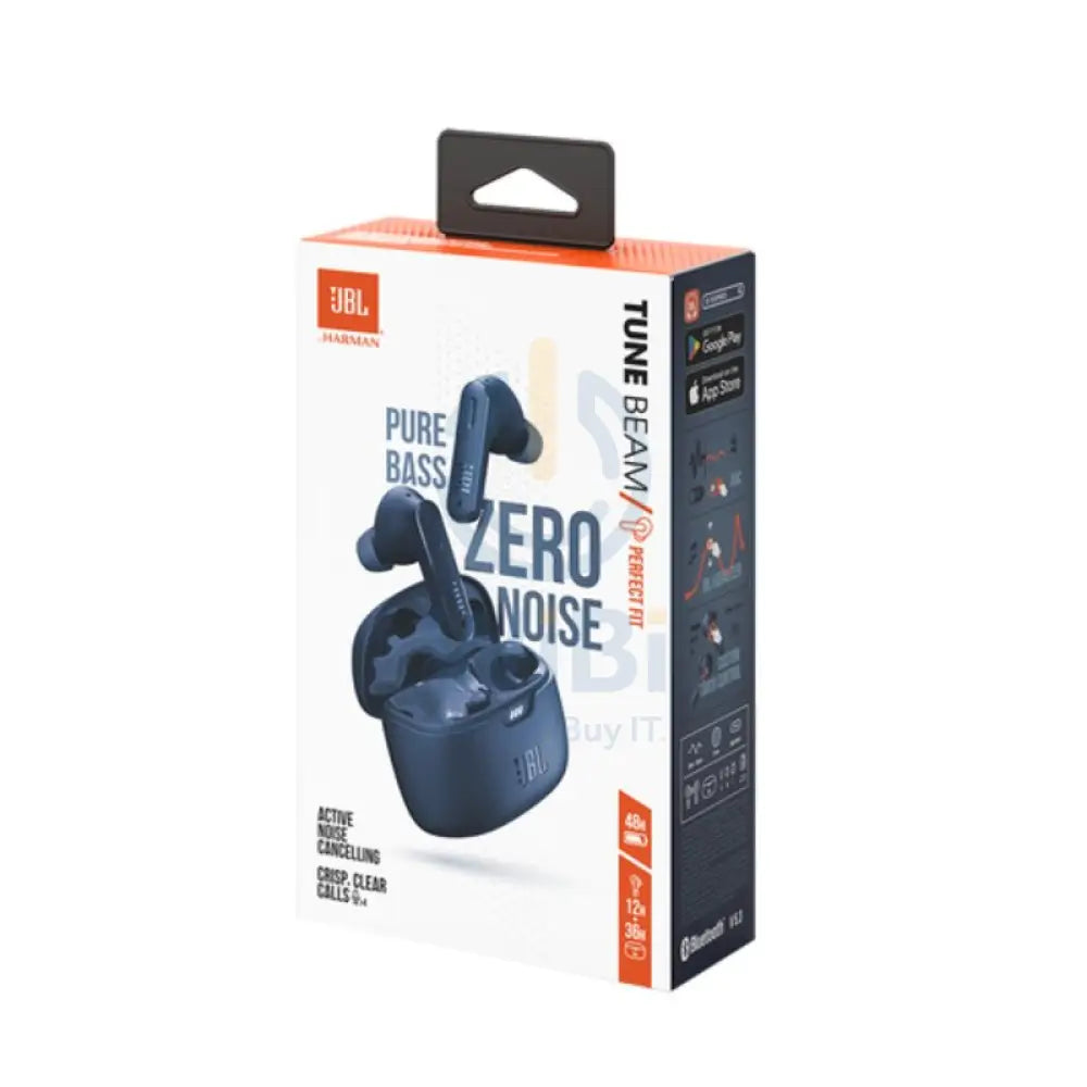 سماعات الأذن JBL Tune Beam True لاسلكي المانعة للضوضاء - أزرق اكسسوارات  الصوت > سماعات الرأس
