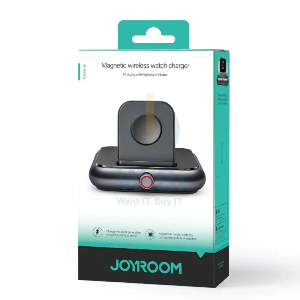 JOYROOM JYROOM JR WQW03 لاسلكي ساعة شاحن لـ ايفون ساعة الإصدار 5 وات / 1 متر / أسود اكسسوارات > ذكي ساعات >