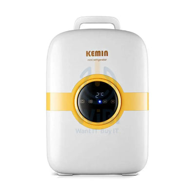 KEMIN Digital Display Portable Mini Refrigerator - 22L / 25W / White/Yellow Accessories > Smart Devices