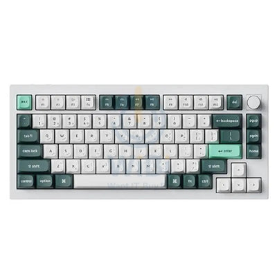 KeyChron Q1 HE Swappable 75% Mechanical Gaming Keyboard - Wireless / RGB / English/Arabic / Shell White Accessories >