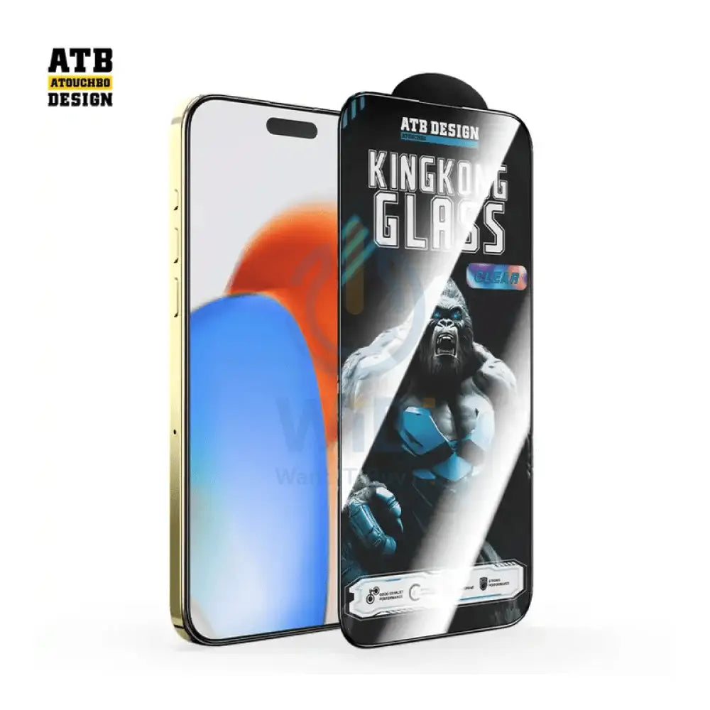 King Kong Tempered Glass Screen Protector - iPhone 15 Pro / Clear Accessories > Mobiles & Tablets > Mobiles > Screen