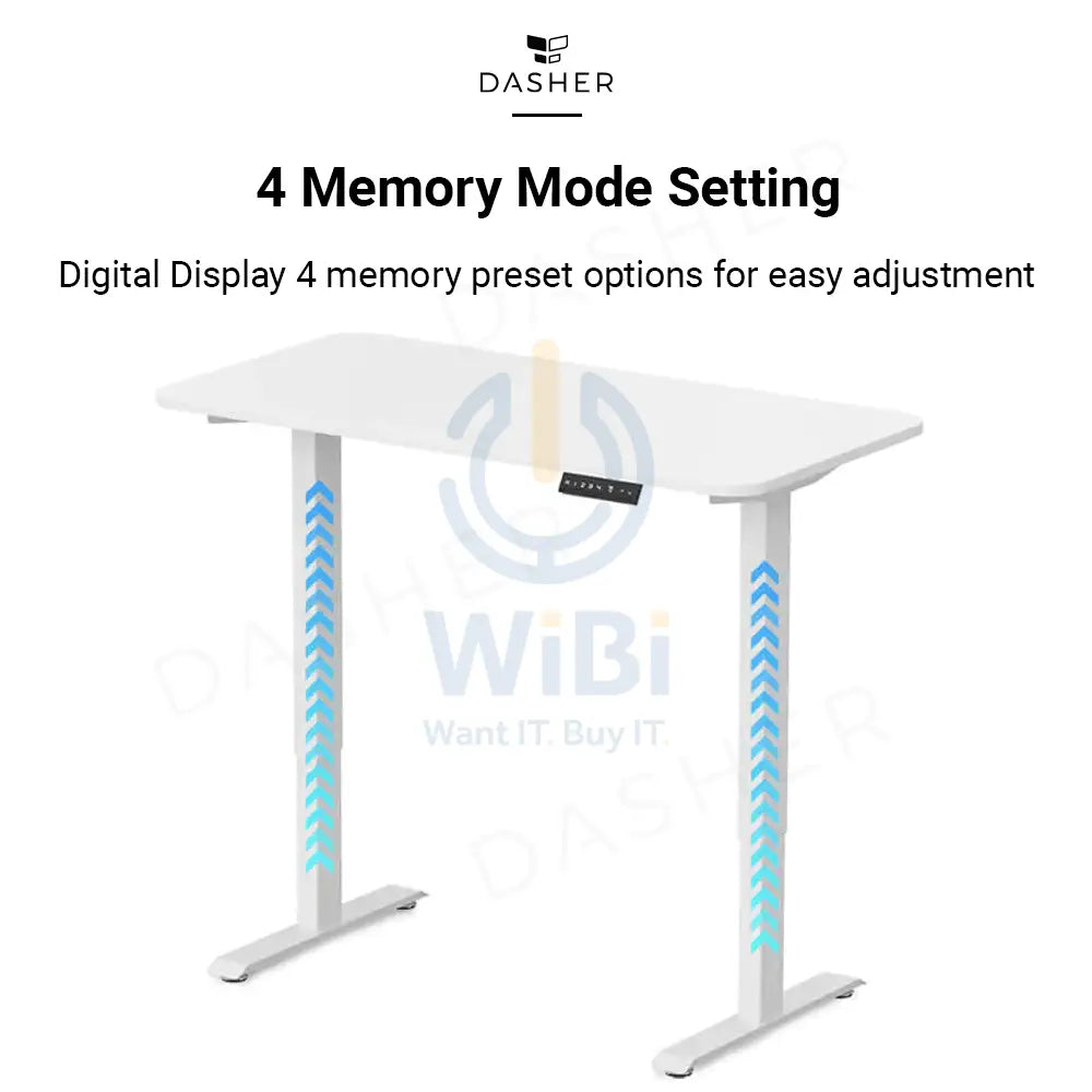 King smith Smart Height Adjustable Desk - White Accessories > Smart Devices