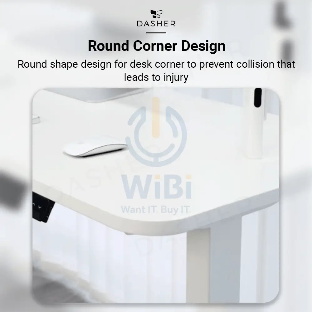 King smith Smart Height Adjustable Desk - White Accessories > Smart Devices