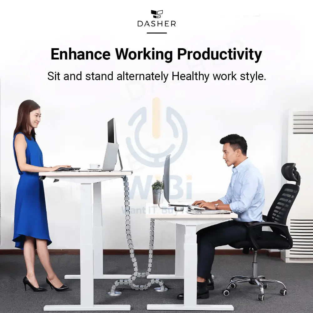 King smith Smart Height Adjustable Desk - White Accessories > Smart Devices