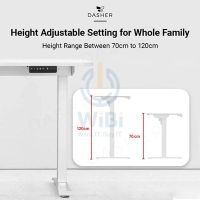 King smith Smart Height Adjustable Desk - White Accessories > Smart Devices