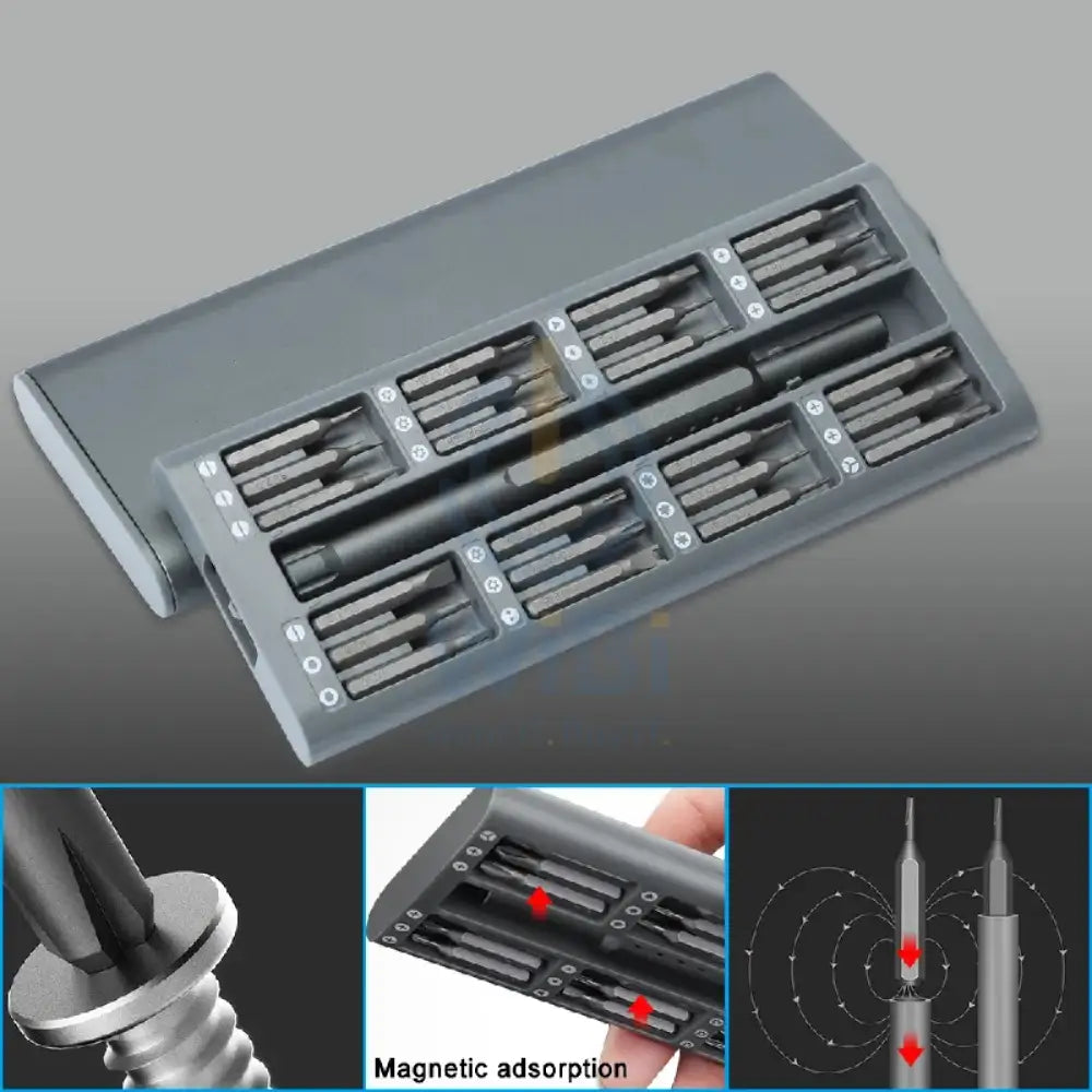 King’sdum 840027 24 In 1 S2 Steel Bits Screwdriver Set For Camera Repair Cool Gadgets