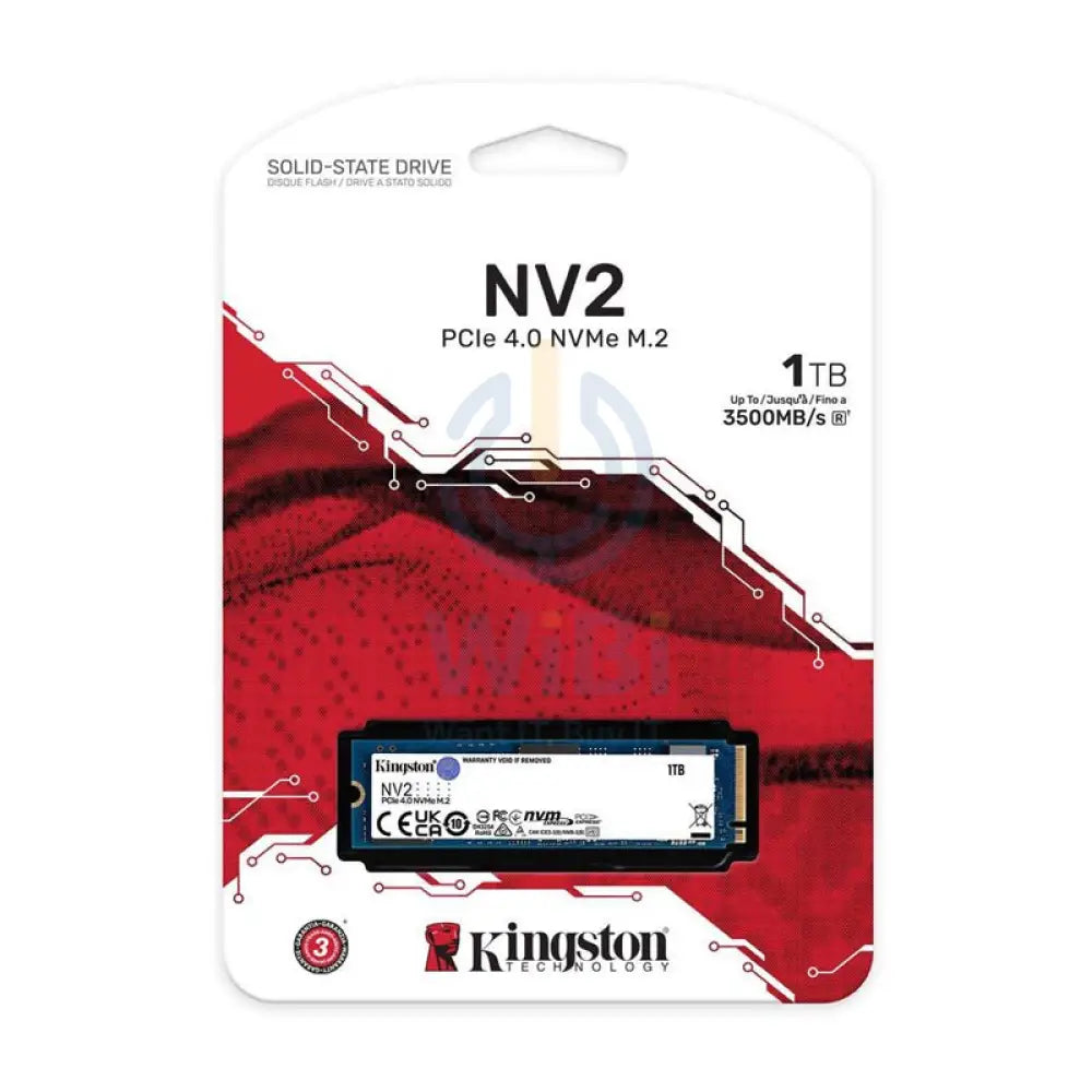 Kingston NV2 - 1TB / M.2 2280 / PCIe 4.0 - SSD (Solid State Drive) Storage > Solid State Drive