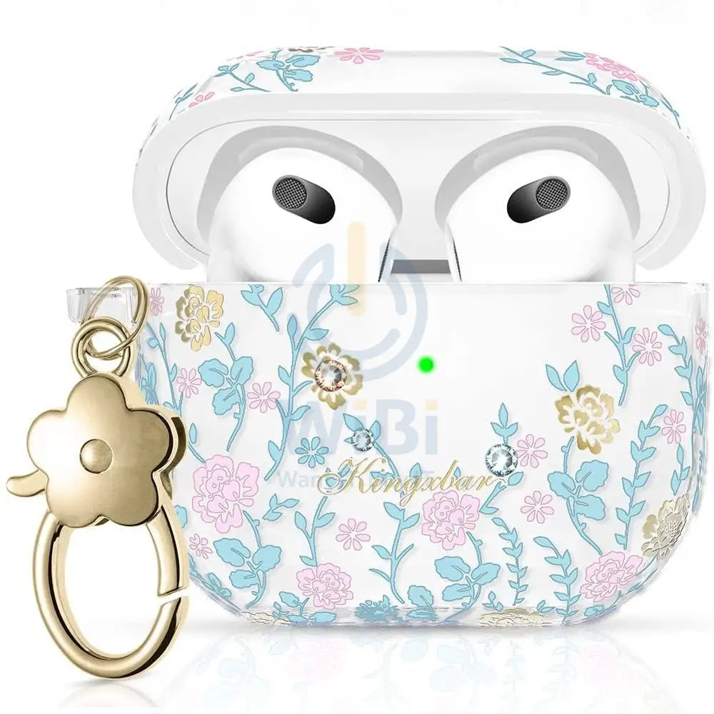 Kingxbar Flora Series AirPods 3 Case - Blue Accessories > Mobiles & Tablets