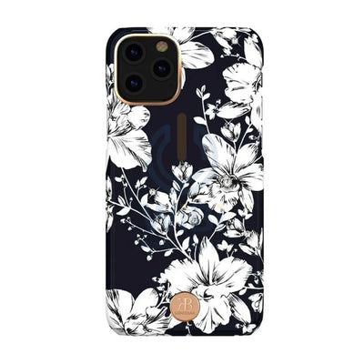 Kingxbar Swarovski Case - iPhone 11 Pro / Floral Black Accessories > Mobiles & Tablets > Mobiles > Covers & Cases
