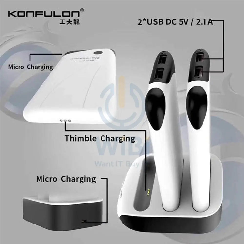 Konfulon 3 x 10000 mAh Power Station totaly 30000mah power bank with Dual USB Output Accessories > Power Bank