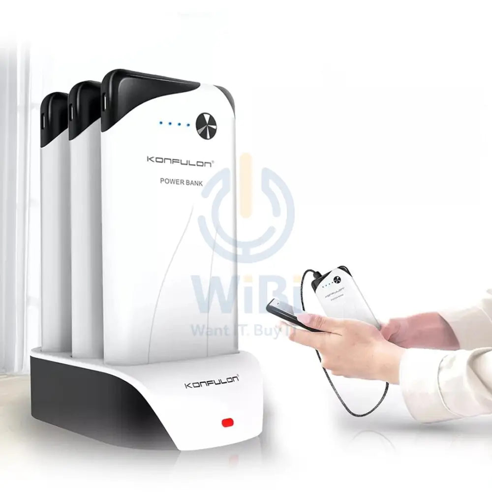 Konfulon 3 x 10000 mAh Power Station totaly 30000mah power bank with Dual USB Output Accessories > Power Bank