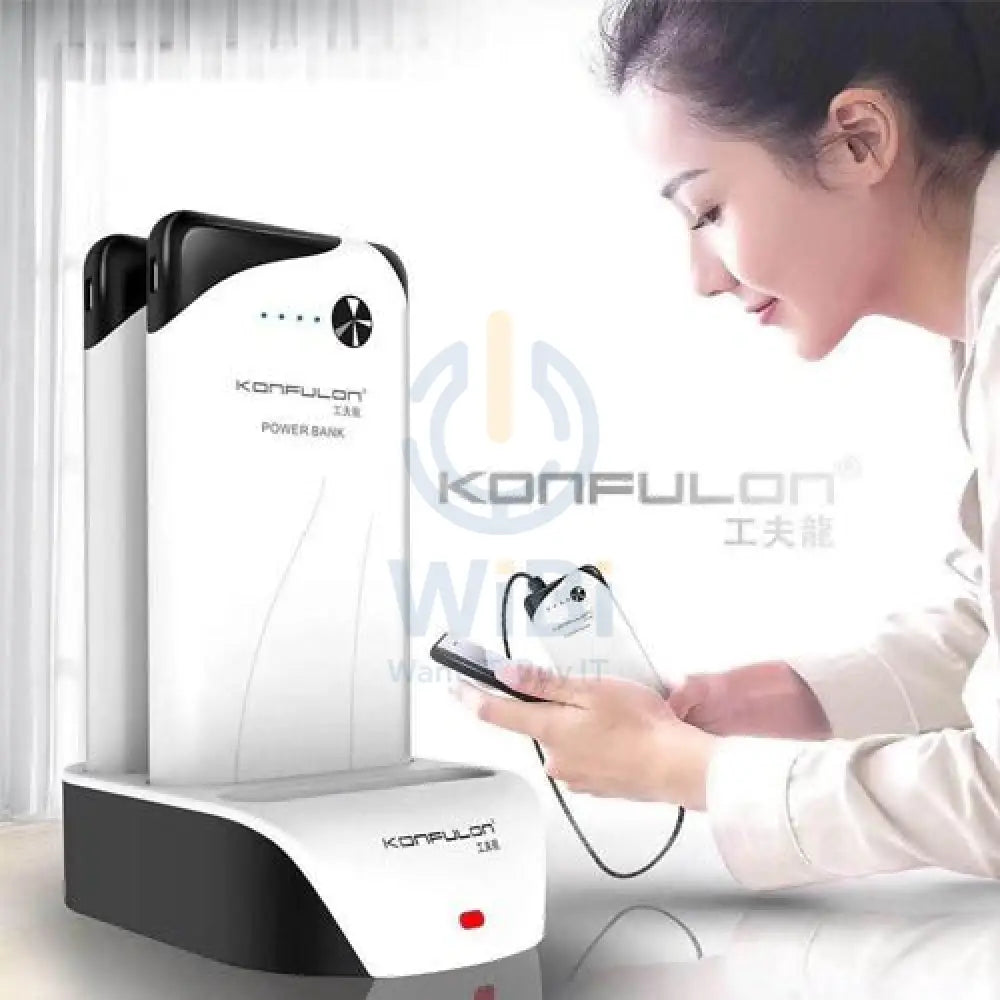Konfulon 3 x 10000 mAh Power Station totaly 30000mah power bank with Dual USB Output Accessories > Power Bank
