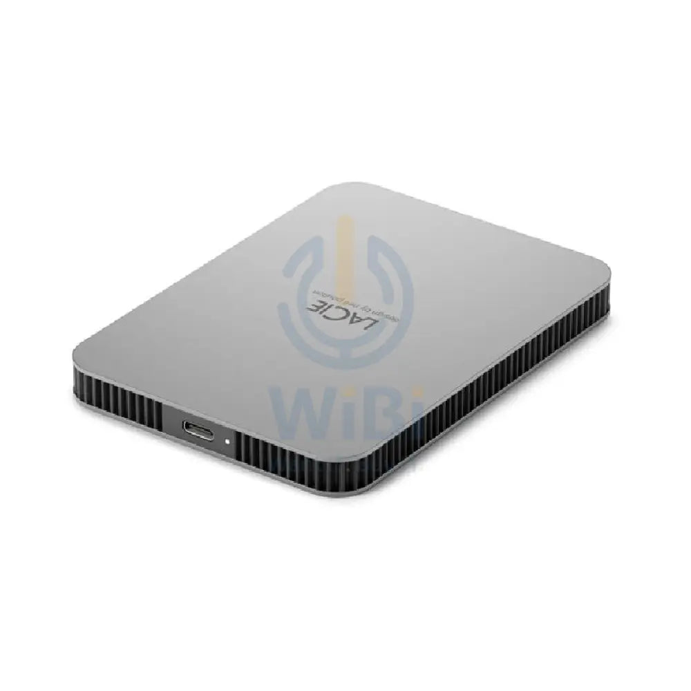 LaCie Portable Mobile Drive - 2TB / USB 3.2 Gen 1 / Type-C / Titanium Silver / External Hard Drive Storage > USB Hard