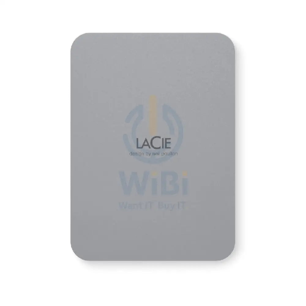 LaCie Portable Mobile Drive Secure - 2TB / 5.0 Gbps / USB 3.2 Gen 1 / Type-C / Space gray / External Hard Drive Storage