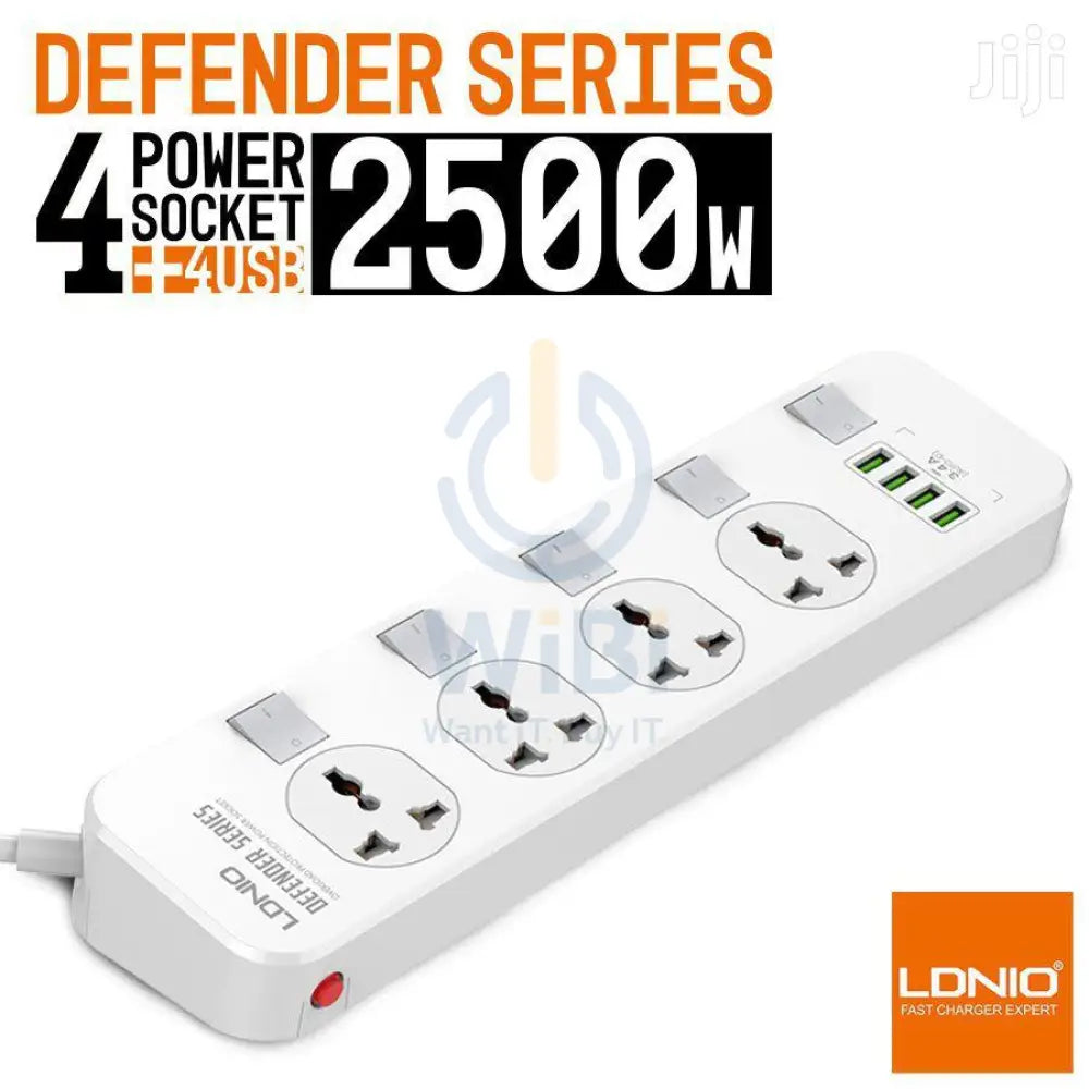 لدنيو 2500 طاقة تمديد مع 4 يو اس بي منافذ  يو اس بي& 4 طاقة مقابس Sc4408 اكسسوارات > طاقة حماية > طاقة حماية > زيادة التيار