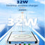 Ldnio 32W Desktop Wireless Fast Charging Station - 32W / PD + QC / White Accessories > Power Adapters