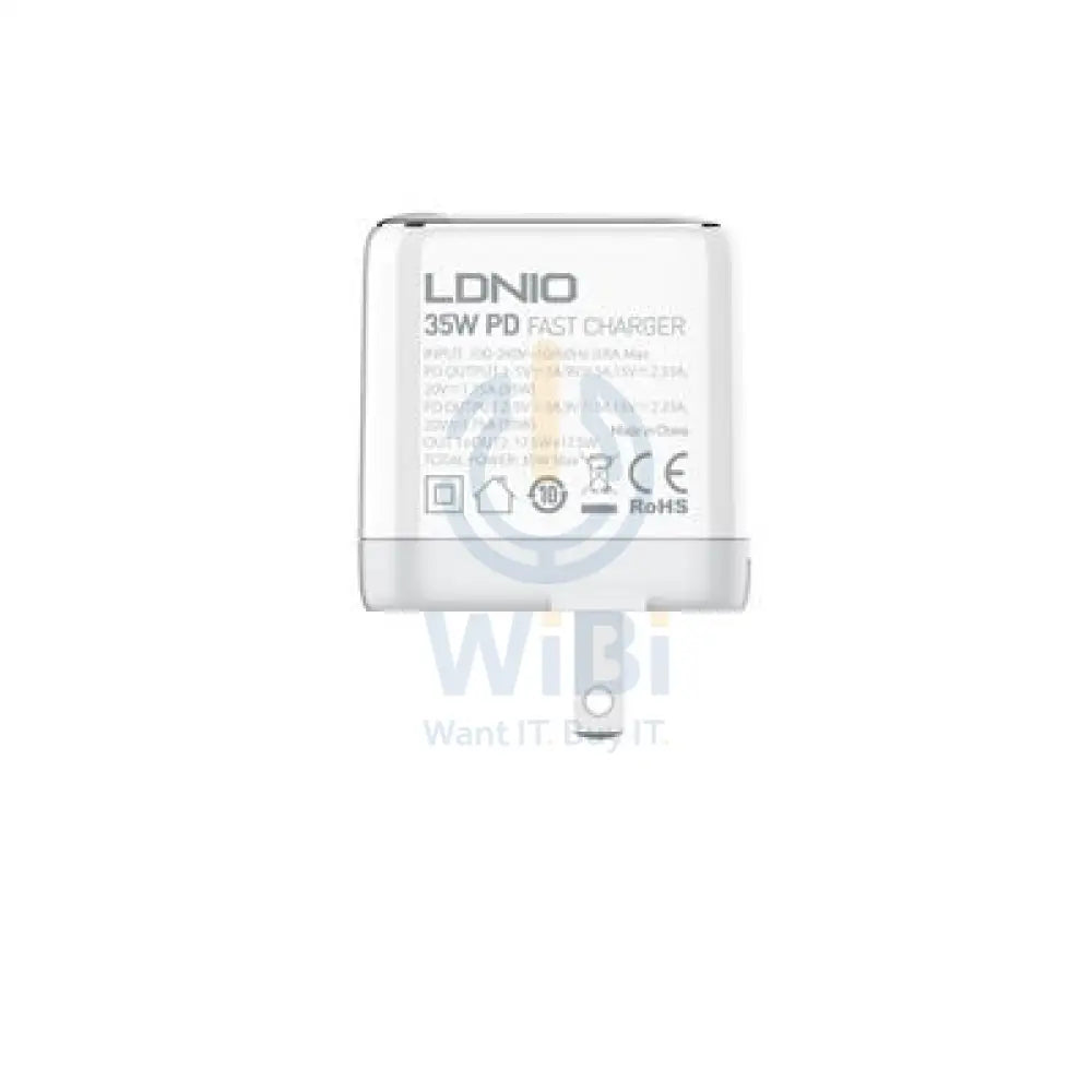Ldnio 35W Dual USB-C Super Fast Charging Accessories > Power Adapters