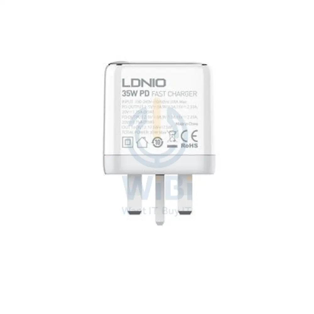 Ldnio 35W Dual USB-C Super Fast Charging Accessories > Power Adapters