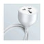 Ldnio 5M Extension Power Cord with Universal Socket 2500W – White Accessories > Cables & Converters > Cables