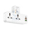 Ldnio 6 in 1 Power socket - 2 Way / USB-C / Night lamp / White - Pack of 2 Accessories > Power > Power Protection >
